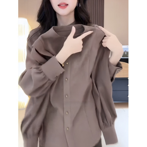 氣質簡約復古設計感襯衫女高級感輕奢減齡洋氣上衣2025年秋季新款