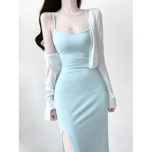 收腰又甜又辣裙子女裝2025新款春夏裝包臀裙修身高級感吊帶連衣裙