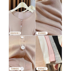 輕薄天絲防曬開衫女薄款披肩春季配裙子冰絲超薄短款小坎肩外搭女