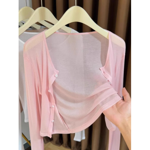 輕薄天絲防曬開衫女薄款披肩春季配裙子冰絲超薄短款小坎肩外搭女