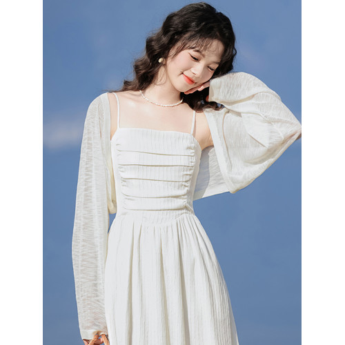 拉夏貝爾Puella2026夏季慵懶復古氛圍感蝙蝠型防曬開衫百搭短外套