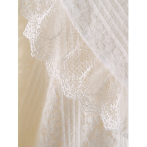 大碼女裝2025秋裝新款韓版娃娃領蕾絲長袖襯衫寬鬆顯瘦胖mm上衣 大碼女裝2025秋裝新款韓版娃娃領蕾絲長袖襯衫寬鬆顯瘦胖mm上衣