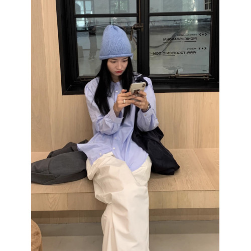 圓領白色襯衫女長袖2026春法式打底襯衣復古設計感小衆泡泡袖上衣 圓領白色襯衫女長袖2026春法式打底襯衣復古設計感小衆泡泡袖上衣