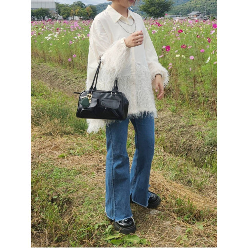 日單潮牌做工復雜設計新穎針梭結合羽毛紗拼接有範襯衫4S0