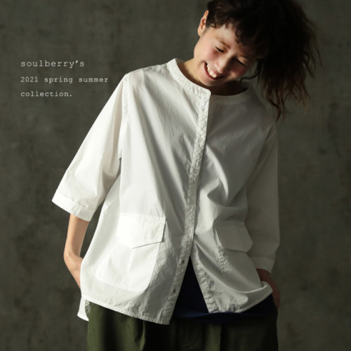 日單 2025春夏新品全棉圓領百搭休閒五分袖白色襯衫 襯衣 有大碼