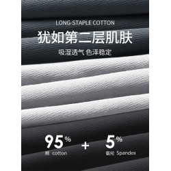 雅鹿男士內褲全棉抗菌襠100%純棉透氣男款四角短褲頭平角褲衩男生