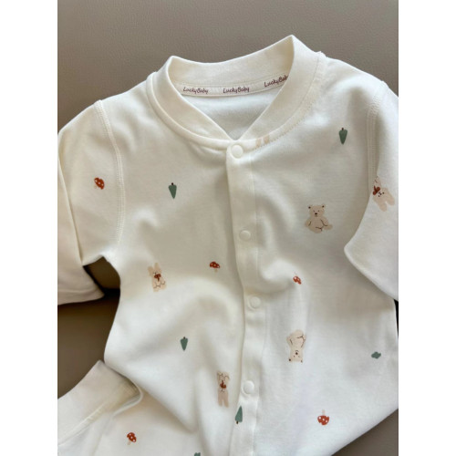 嬰兒連體衣新生兒衣服純棉春秋薄款睡衣寶寶秋裝哈衣秋冬打底內衣