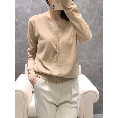 時尚針織開衫女薄款外搭V領2025春秋季外搭新款毛衣外套上衣寬鬆