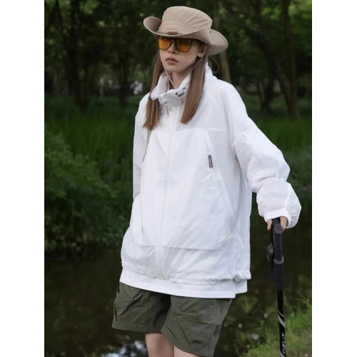 戶外運動防曬衣外套女男女同款防紫外線UPF50+輕薄透氣防水沖鋒衣