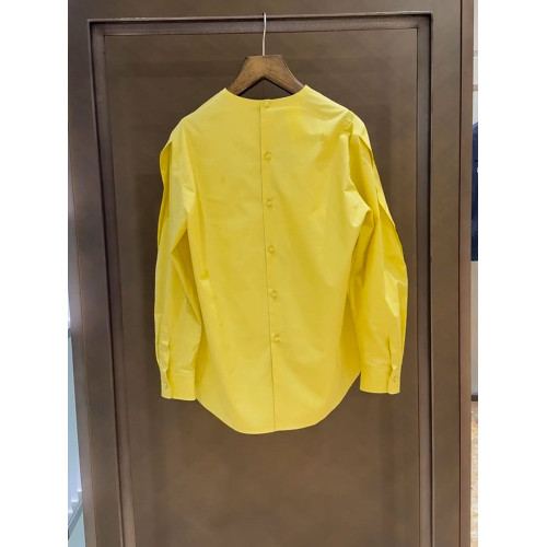 2026年春新款漂亮氣質黃色多巴胺襯衫高級感寬鬆通勤輕奢洋氣上衣