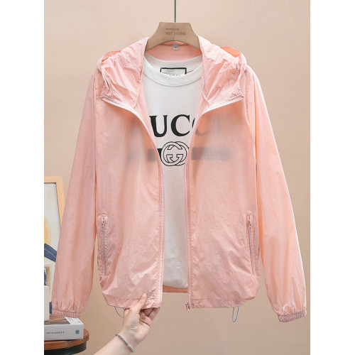 女士防曬衣夏季薄款時尚百搭戶外騎行防紫外線釣魚防曬服衫短外套