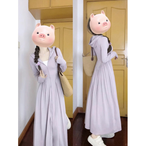 防曬衣女長款全身女款2025新款防紫外線罩衫女士長裙子防曬服套裝