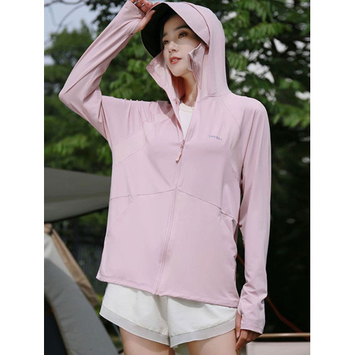 2025夏季新款時尚百搭連帽防曬衣女寬鬆顯瘦防曬外套薄款運動上衣