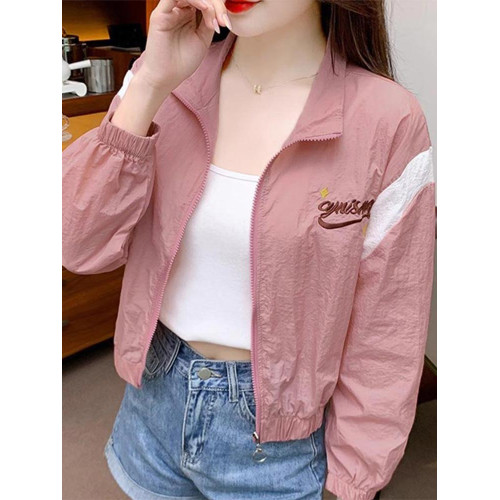 冰絲防曬衣女款2025新款夏季輕薄開衫防紫外線短款外套刺綉防曬服