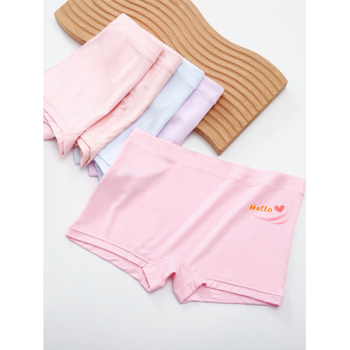 少女內褲高初中學生莫代爾發育期女孩平角褲青春期冰絲女大童四角