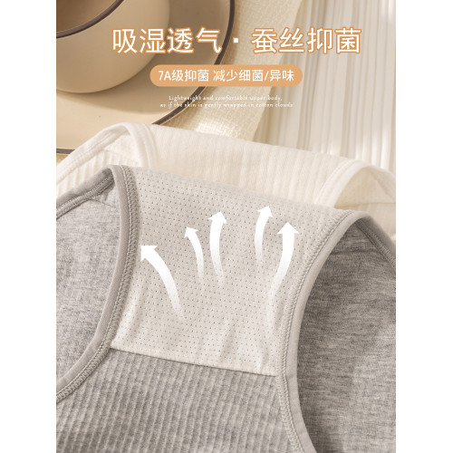 貓人純色棉內褲女士桑蠶絲抗菌襠無痕中高腰運動風女生三角短褲