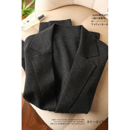 隻賣識貨的親！L家源貨櫃上9百歐~高級美麗諾羊毛針織西裝外套女