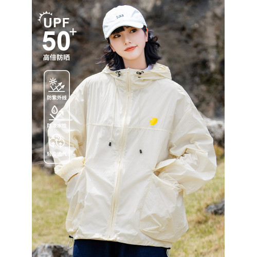 山系冰絲UPF50+防曬衣女夏季戶外輕薄透氣工裝防曬登山服外套男潮