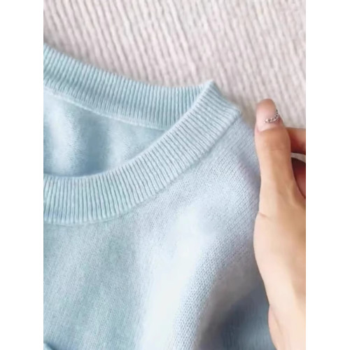 廣州十三行高貨浣熊絨軟糯藍色針織開衫上衣女秋冬季歐貨毛衣外套