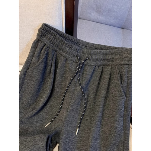 剪標專櫃撤櫃深灰色松緊腰直筒糯米褲女秋冬垂感休閒寬鬆濶腿長褲