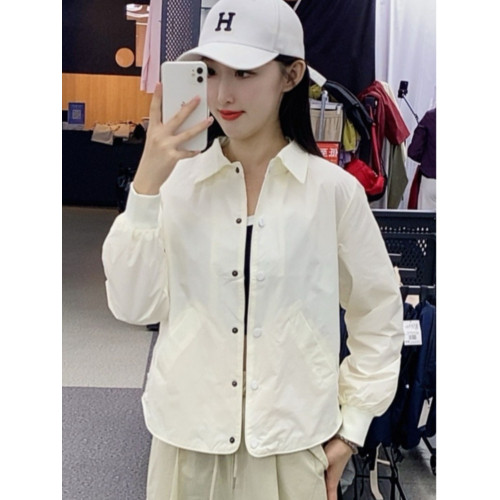 時尚短款女士襯衫外套2025春秋季新款薄休閒小個子上衣女長袖正肩