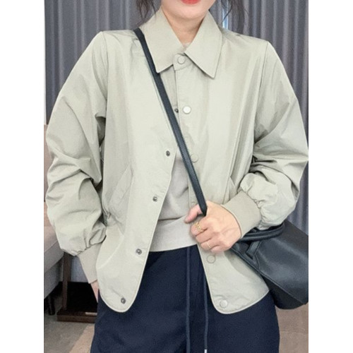 時尚短款女士襯衫外套2025春秋季新款薄休閒小個子上衣女長袖正肩