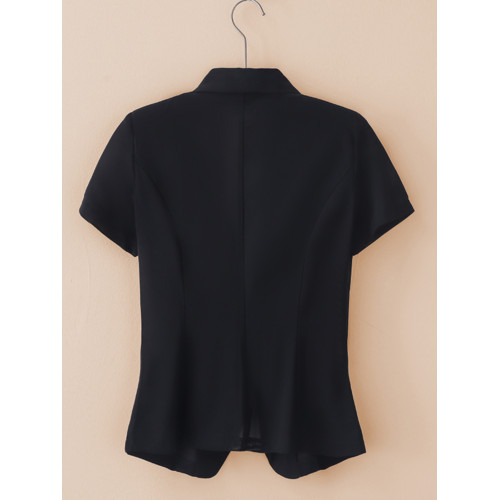 夏季女士短袖小西裝外套女大碼修身薄款網紗西服外搭小披肩防曬衣