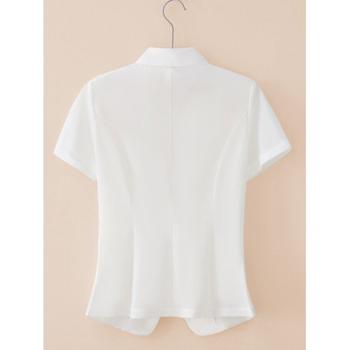 夏季女士短袖小西裝外套女大碼修身薄款網紗西服外搭小披肩防曬衣