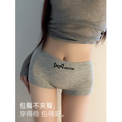 貓人內褲女士純棉抗菌全棉襠無痕中腰2026新款女生大碼平四角短褲