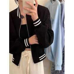 歐洲站短款棒球服外套女春秋2025年新款時尚百搭休閒運動夾克開衫