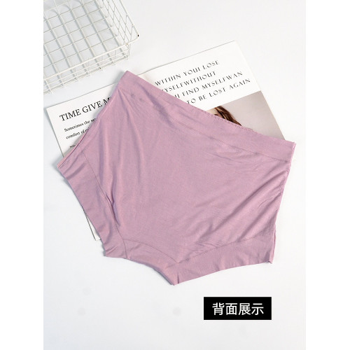 大碼內褲女平角加肥加大胖MM200斤莫代爾高腰媽媽款中老年款大紅