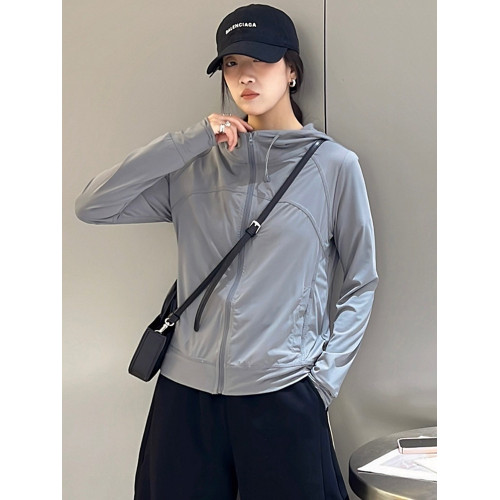 防曬衣外套女夏連帽薄款涼快透氣運動跑步高彈休閒開衫上衣防曬服