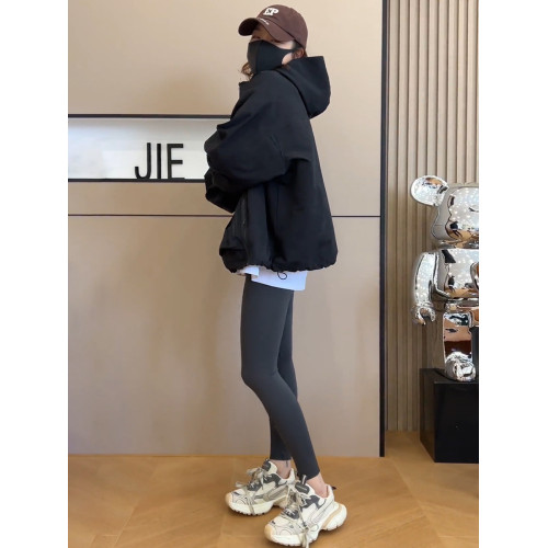 早秋款爆款連帽沖鋒衣服外套女春秋裝2025新款初秋天休閒寬鬆夾克