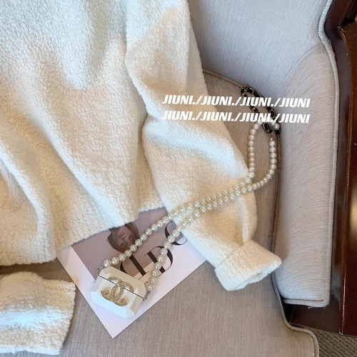 專櫃撤廻剪標單排釦娃娃領毛衣女2025新款韓版溫柔風短款針織外套