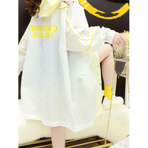 中長款防曬衣外套女夏季2025新款寬鬆洋氣百搭慵懶風外穿防曬服潮