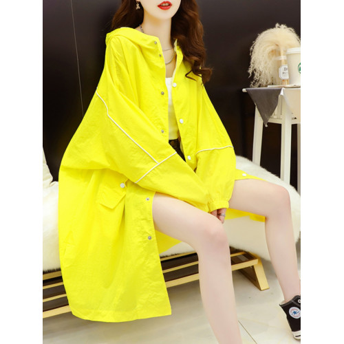 中長款防曬衣外套女夏季2025新款寬鬆洋氣百搭慵懶風外穿防曬服潮