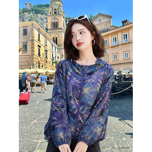 印花防曬衣女短款2026夏季新款海邊沙灘旅遊拍照輕薄款透氣防曬服 印花防曬衣女短款2026夏季新款海邊沙灘旅遊拍照輕薄款透氣防曬服