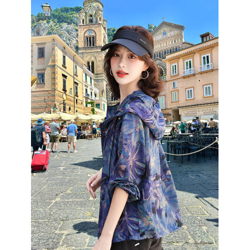印花防曬衣女短款2026夏季新款海邊沙灘旅遊拍照輕薄款透氣防曬服 印花防曬衣女短款2026夏季新款海邊沙灘旅遊拍照輕薄款透氣防曬服