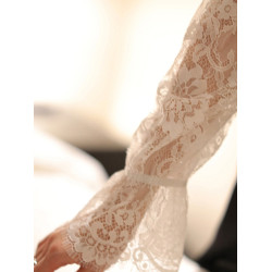 法式v領打底蕾絲衫女2025秋冬洋氣網紗長袖襯衫鏤空性感內搭上衣