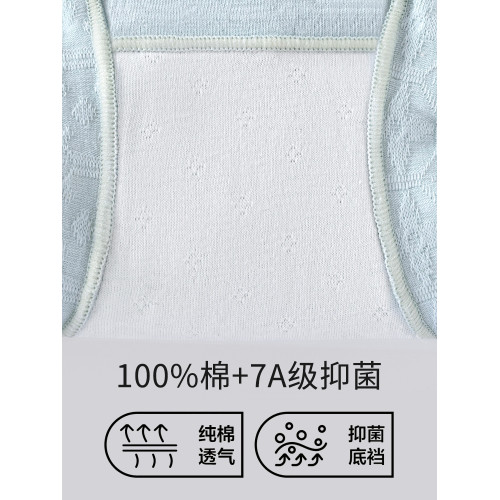 浪莎平角內褲女純棉2026新款抗菌高腰安全無痕防磨腿全棉四角短褲