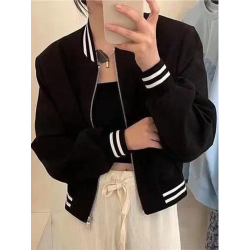 韓式短款棒球服小個子外套春夏新款時尚百搭休閒服女運動夾克上衣