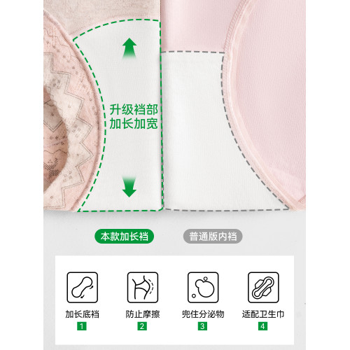 都市麗人平角內褲女士純棉抗菌襠2026新款中腰無痕包臀女生四角褲