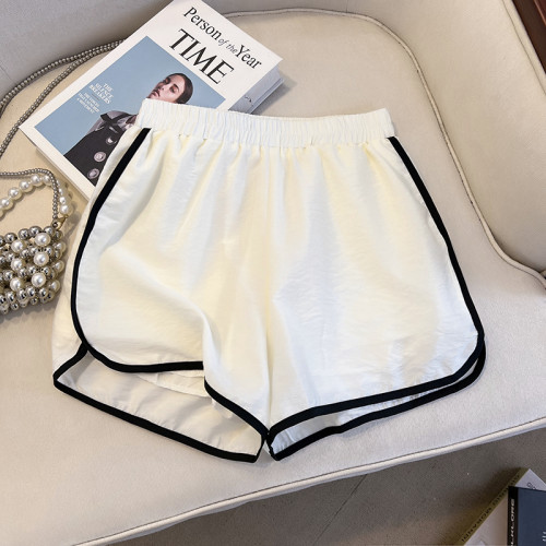 廣州十三行爆款~撞色設計輕薄防紫外線防曬衣+短褲兩件套裝女夏季