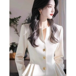 法式氣質收腰白色襯衫女2025春季新款輕奢高級感洋氣獨特別致上衣