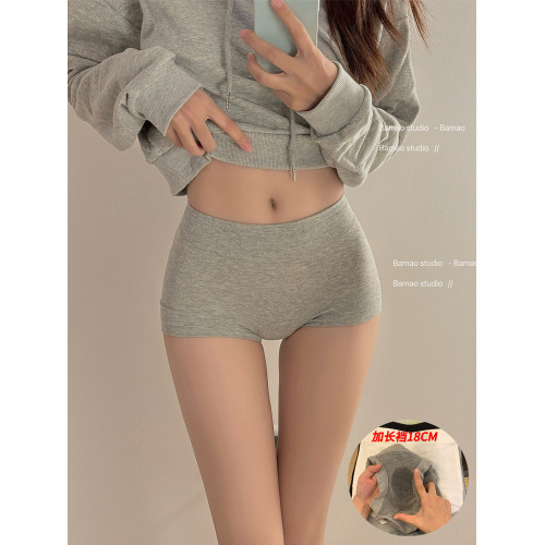 內褲女生純棉抑菌加長襠2026新款中高腰女士大碼收腹包臀平角短褲