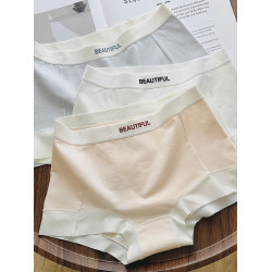 A類抗菌平角內褲少女生純棉高中生初中生學生發育期女孩四角短褲