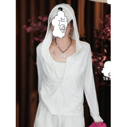 2025夏季新款綠色舒適冰涼感長袖防曬衣減齡洋氣拉鍊防曬服外套女