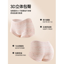都市麗人平角內褲女純棉10A級抑菌加長襠少女生2026新款四角短褲