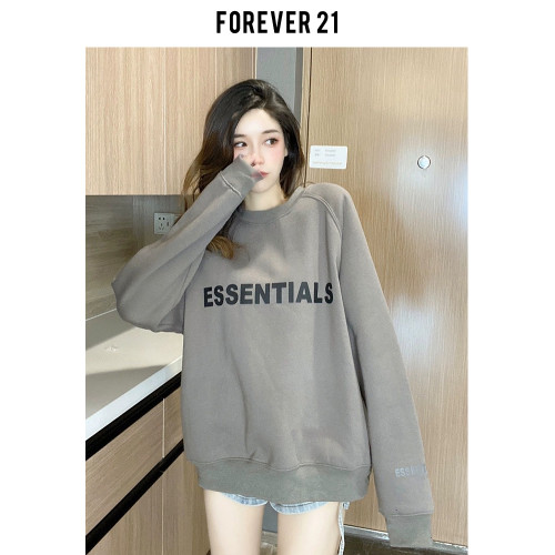 秋冬加絨加厚潮牌灰色衛衣女寬鬆遮屁股上衣寬鬆中長款復古慵懶風