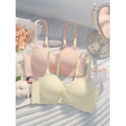 高質量無痕一片式小胸聚攏顯大內衣女上托收副乳防下垂無鋼圈文胸